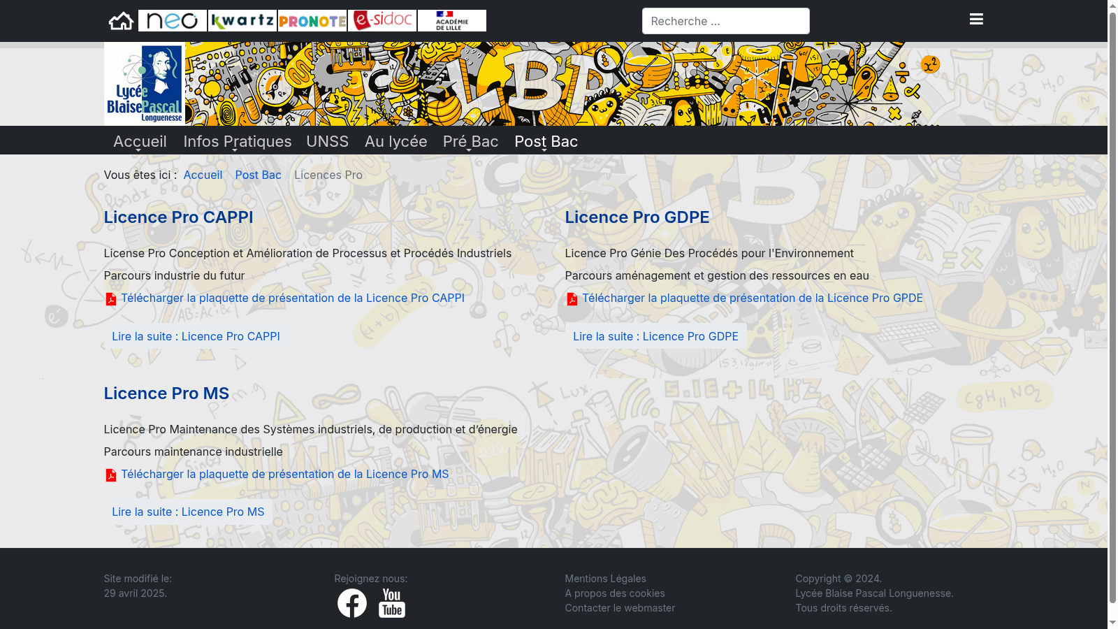 Page du site bpascal.fr